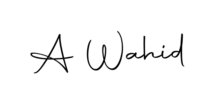 The best way (Autography-DOLnW) to make a short signature is to pick only two or three words in your name. The name A Wahid include a total of six letters. For converting this name. A Wahid signature style 10 images and pictures png