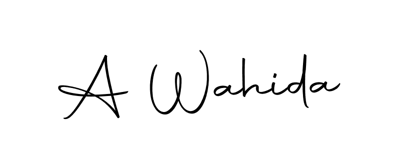 Make a beautiful signature design for name A Wahida. Use this online signature maker to create a handwritten signature for free. A Wahida signature style 10 images and pictures png