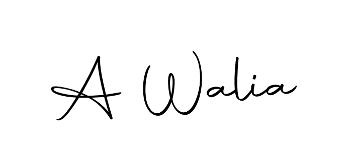 How to make A Walia signature? Autography-DOLnW is a professional autograph style. Create handwritten signature for A Walia name. A Walia signature style 10 images and pictures png
