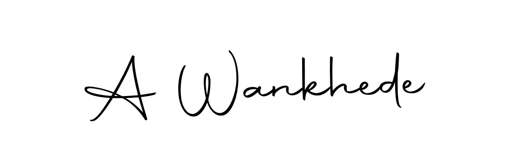 A Wankhede stylish signature style. Best Handwritten Sign (Autography-DOLnW) for my name. Handwritten Signature Collection Ideas for my name A Wankhede. A Wankhede signature style 10 images and pictures png