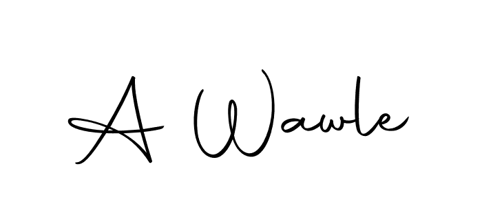 Here are the top 10 professional signature styles for the name A Wawle. These are the best autograph styles you can use for your name. A Wawle signature style 10 images and pictures png