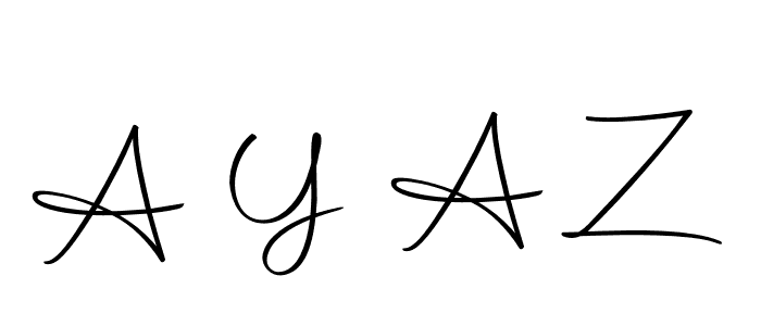 How to make A Y A Z signature? Autography-DOLnW is a professional autograph style. Create handwritten signature for A Y A Z name. A Y A Z signature style 10 images and pictures png