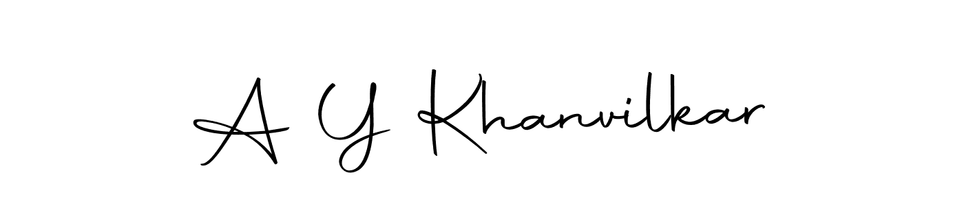 How to make A Y Khanvilkar signature? Autography-DOLnW is a professional autograph style. Create handwritten signature for A Y Khanvilkar name. A Y Khanvilkar signature style 10 images and pictures png
