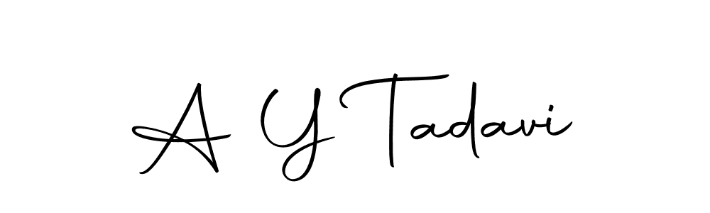 Make a beautiful signature design for name A Y Tadavi. With this signature (Autography-DOLnW) style, you can create a handwritten signature for free. A Y Tadavi signature style 10 images and pictures png