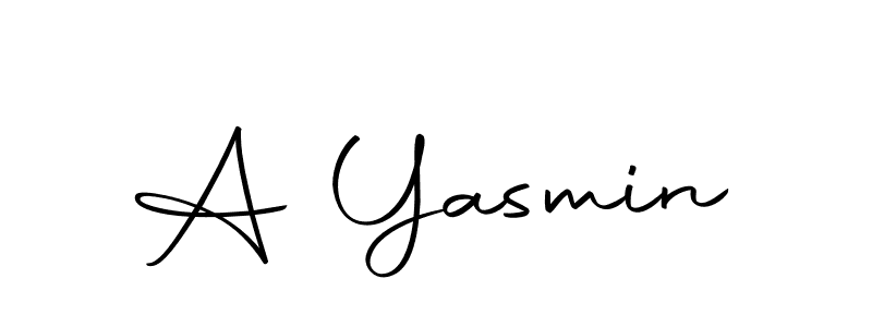 Use a signature maker to create a handwritten signature online. With this signature software, you can design (Autography-DOLnW) your own signature for name A Yasmin. A Yasmin signature style 10 images and pictures png