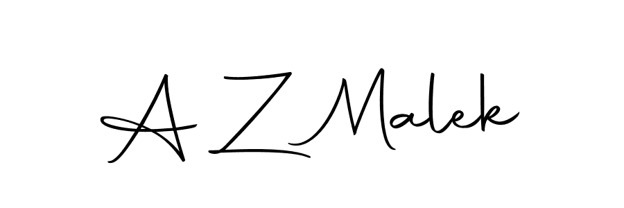 Make a beautiful signature design for name A Z Malek. With this signature (Autography-DOLnW) style, you can create a handwritten signature for free. A Z Malek signature style 10 images and pictures png