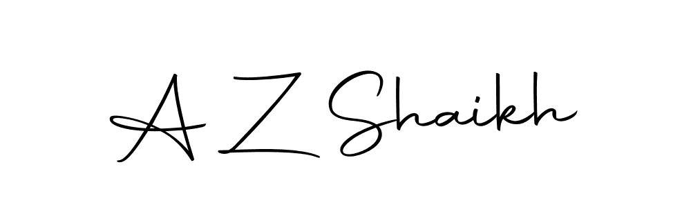 You should practise on your own different ways (Autography-DOLnW) to write your name (A Z Shaikh) in signature. don't let someone else do it for you. A Z Shaikh signature style 10 images and pictures png