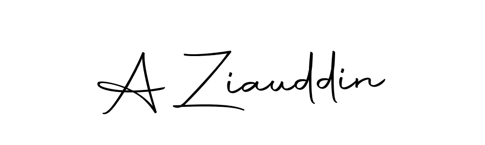 A Ziauddin stylish signature style. Best Handwritten Sign (Autography-DOLnW) for my name. Handwritten Signature Collection Ideas for my name A Ziauddin. A Ziauddin signature style 10 images and pictures png