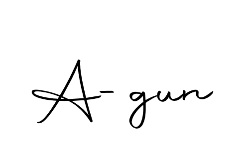 You should practise on your own different ways (Autography-DOLnW) to write your name (A-gun) in signature. don't let someone else do it for you. A-gun signature style 10 images and pictures png