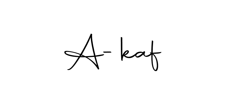 How to make A-kaf✓ name signature. Use Autography-DOLnW style for creating short signs online. This is the latest handwritten sign. A-kaf✓ signature style 10 images and pictures png