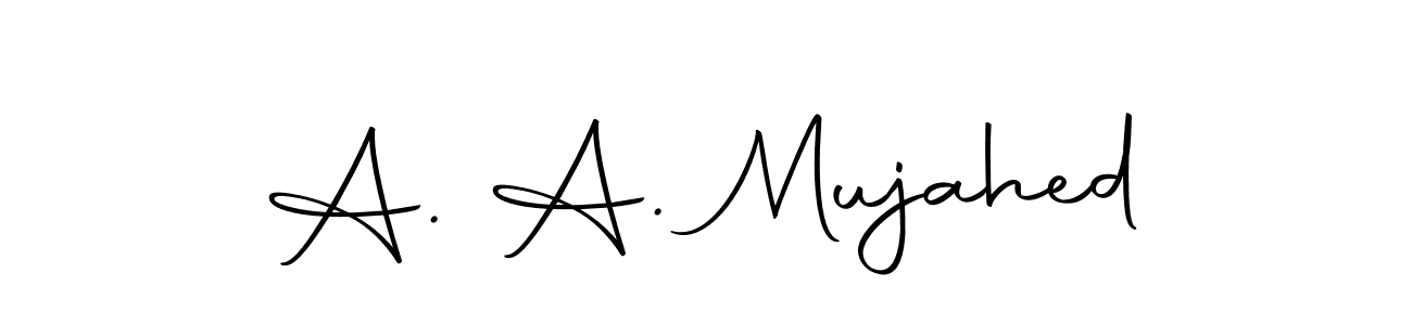 You can use this online signature creator to create a handwritten signature for the name A. A. Mujahed. This is the best online autograph maker. A. A. Mujahed signature style 10 images and pictures png