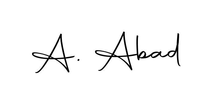 Make a beautiful signature design for name A. Abad. Use this online signature maker to create a handwritten signature for free. A. Abad signature style 10 images and pictures png