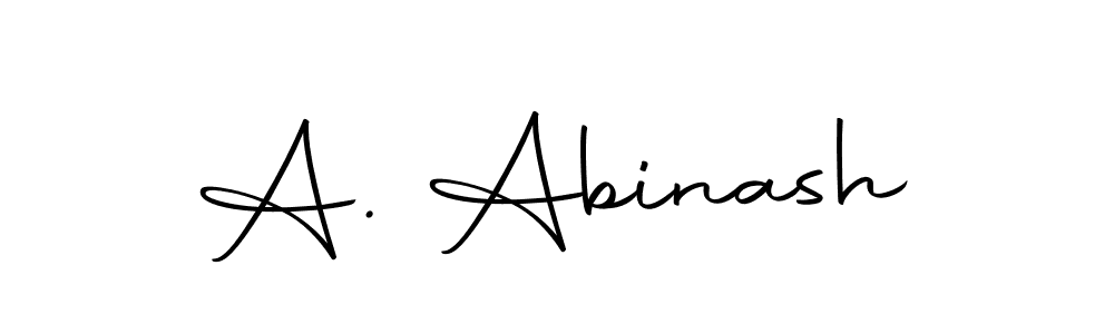 Design your own signature with our free online signature maker. With this signature software, you can create a handwritten (Autography-DOLnW) signature for name A. Abinash. A. Abinash signature style 10 images and pictures png