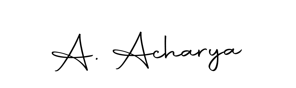 if you are searching for the best signature style for your name A. Acharya. so please give up your signature search. here we have designed multiple signature styles  using Autography-DOLnW. A. Acharya signature style 10 images and pictures png