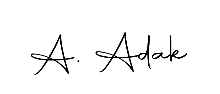 Design your own signature with our free online signature maker. With this signature software, you can create a handwritten (Autography-DOLnW) signature for name A. Adak. A. Adak signature style 10 images and pictures png