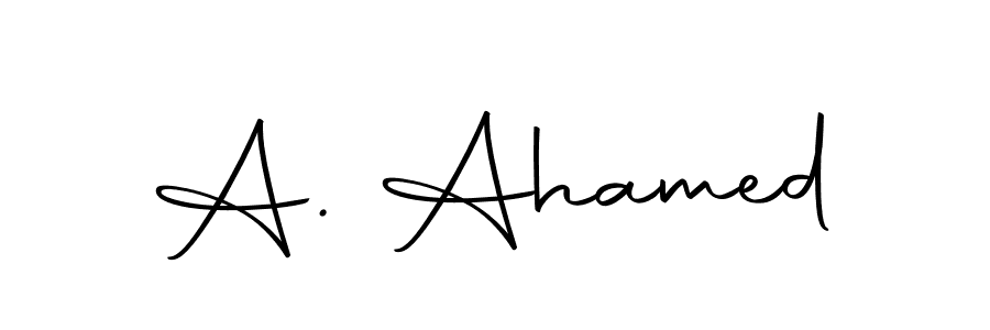 You should practise on your own different ways (Autography-DOLnW) to write your name (A. Ahamed) in signature. don't let someone else do it for you. A. Ahamed signature style 10 images and pictures png