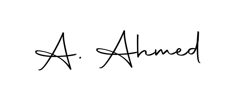 A. Ahmed stylish signature style. Best Handwritten Sign (Autography-DOLnW) for my name. Handwritten Signature Collection Ideas for my name A. Ahmed. A. Ahmed signature style 10 images and pictures png