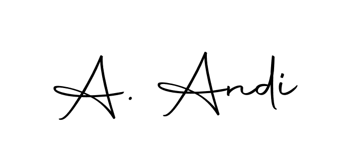 Make a beautiful signature design for name A. Andi. Use this online signature maker to create a handwritten signature for free. A. Andi signature style 10 images and pictures png