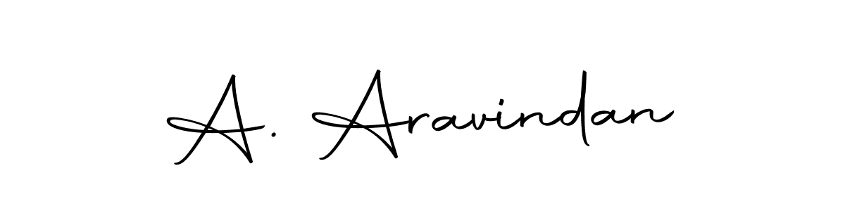 You can use this online signature creator to create a handwritten signature for the name A. Aravindan. This is the best online autograph maker. A. Aravindan signature style 10 images and pictures png