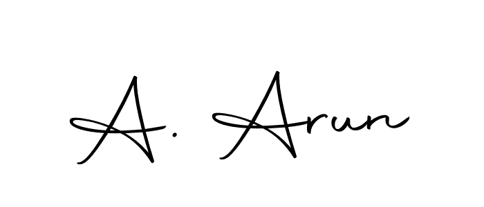 Autography-DOLnW is a professional signature style that is perfect for those who want to add a touch of class to their signature. It is also a great choice for those who want to make their signature more unique. Get A. Arun name to fancy signature for free. A. Arun signature style 10 images and pictures png