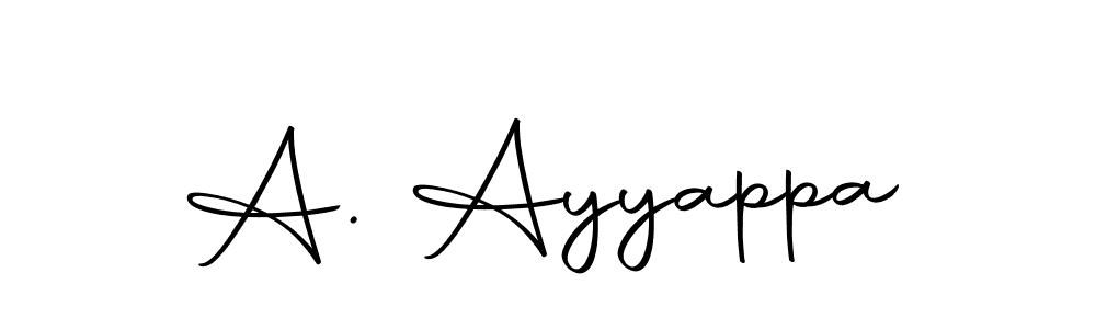 You can use this online signature creator to create a handwritten signature for the name A. Ayyappa. This is the best online autograph maker. A. Ayyappa signature style 10 images and pictures png