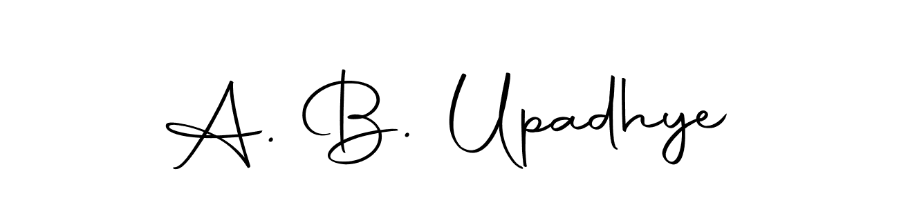 It looks lik you need a new signature style for name A. B. Upadhye. Design unique handwritten (Autography-DOLnW) signature with our free signature maker in just a few clicks. A. B. Upadhye signature style 10 images and pictures png