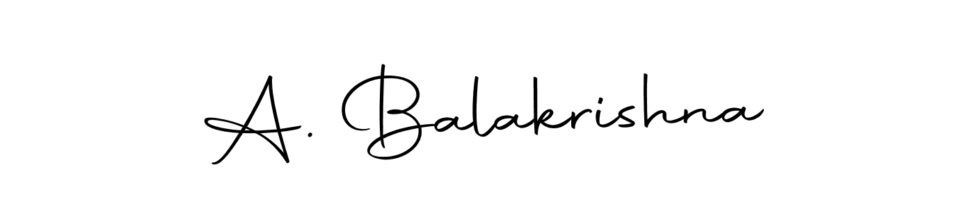 Make a beautiful signature design for name A. Balakrishna. With this signature (Autography-DOLnW) style, you can create a handwritten signature for free. A. Balakrishna signature style 10 images and pictures png