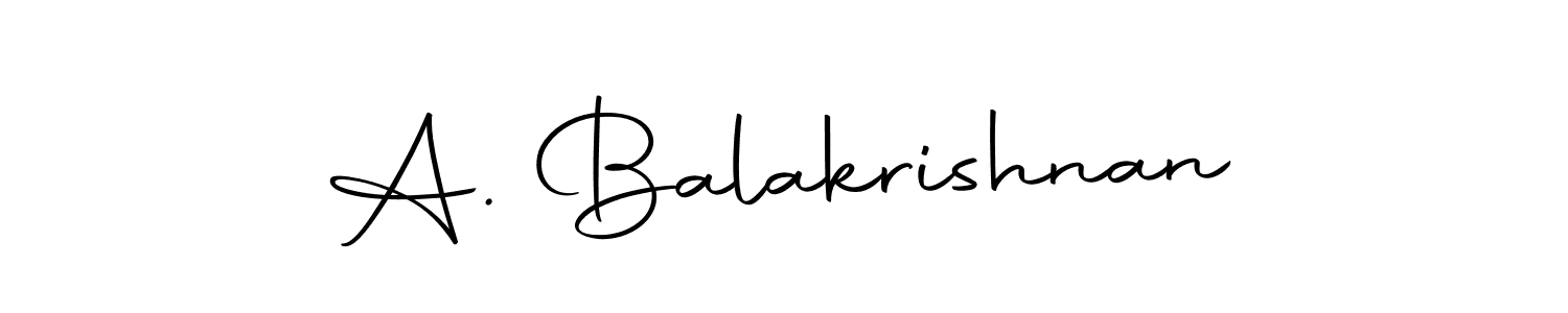 Make a beautiful signature design for name A. Balakrishnan. With this signature (Autography-DOLnW) style, you can create a handwritten signature for free. A. Balakrishnan signature style 10 images and pictures png