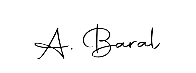 How to make A. Baral signature? Autography-DOLnW is a professional autograph style. Create handwritten signature for A. Baral name. A. Baral signature style 10 images and pictures png