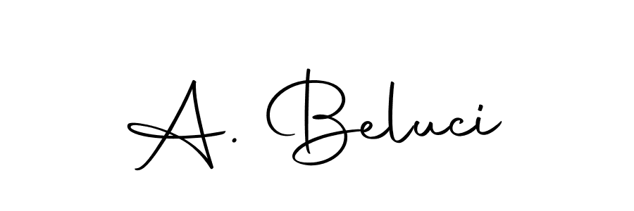 How to make A. Beluci name signature. Use Autography-DOLnW style for creating short signs online. This is the latest handwritten sign. A. Beluci signature style 10 images and pictures png