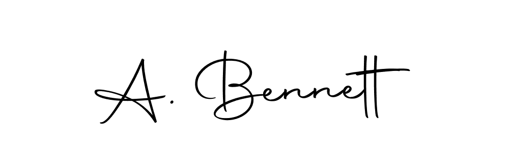 Make a beautiful signature design for name A. Bennett. With this signature (Autography-DOLnW) style, you can create a handwritten signature for free. A. Bennett signature style 10 images and pictures png