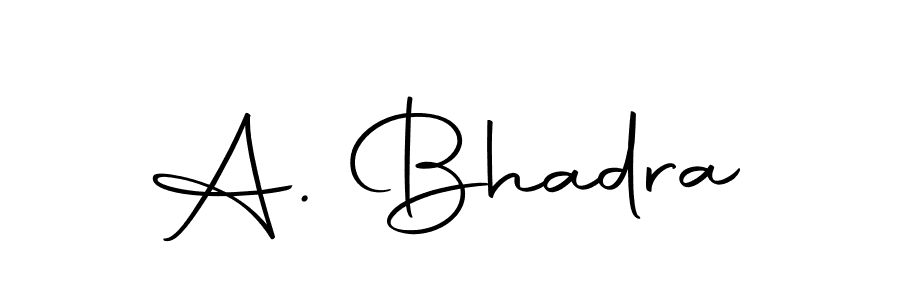 You should practise on your own different ways (Autography-DOLnW) to write your name (A. Bhadra) in signature. don't let someone else do it for you. A. Bhadra signature style 10 images and pictures png