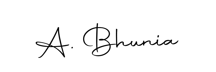 How to make A. Bhunia signature? Autography-DOLnW is a professional autograph style. Create handwritten signature for A. Bhunia name. A. Bhunia signature style 10 images and pictures png