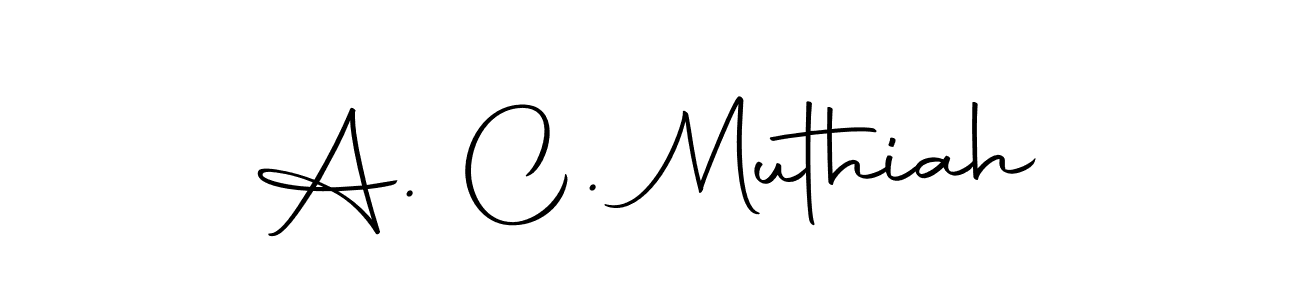 The best way (Autography-DOLnW) to make a short signature is to pick only two or three words in your name. The name A. C. Muthiah include a total of six letters. For converting this name. A. C. Muthiah signature style 10 images and pictures png