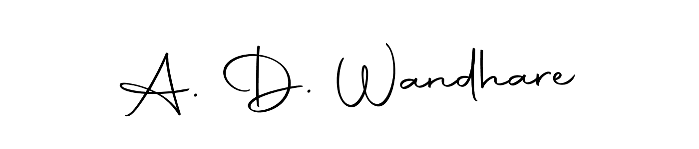 How to make A. D. Wandhare signature? Autography-DOLnW is a professional autograph style. Create handwritten signature for A. D. Wandhare name. A. D. Wandhare signature style 10 images and pictures png