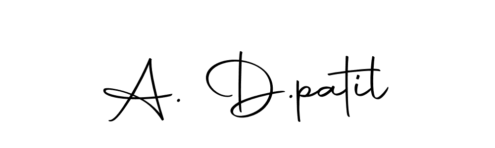 Make a beautiful signature design for name A. D.patil. With this signature (Autography-DOLnW) style, you can create a handwritten signature for free. A. D.patil signature style 10 images and pictures png