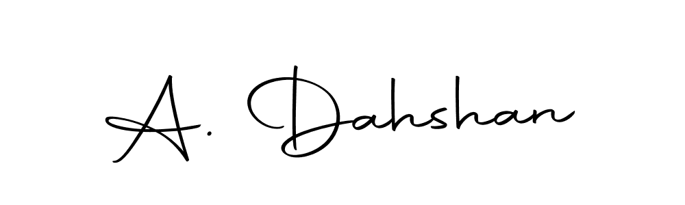 The best way (Autography-DOLnW) to make a short signature is to pick only two or three words in your name. The name A. Dahshan include a total of six letters. For converting this name. A. Dahshan signature style 10 images and pictures png