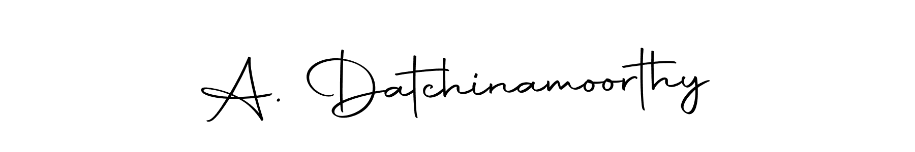 How to make A. Datchinamoorthy name signature. Use Autography-DOLnW style for creating short signs online. This is the latest handwritten sign. A. Datchinamoorthy signature style 10 images and pictures png