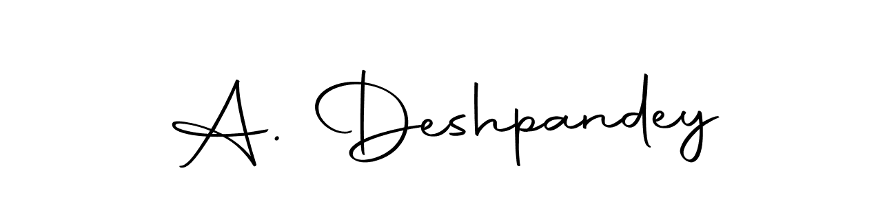 if you are searching for the best signature style for your name A. Deshpandey. so please give up your signature search. here we have designed multiple signature styles  using Autography-DOLnW. A. Deshpandey signature style 10 images and pictures png