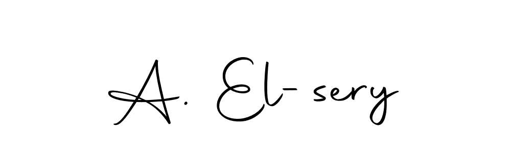 A. El-sery stylish signature style. Best Handwritten Sign (Autography-DOLnW) for my name. Handwritten Signature Collection Ideas for my name A. El-sery. A. El-sery signature style 10 images and pictures png