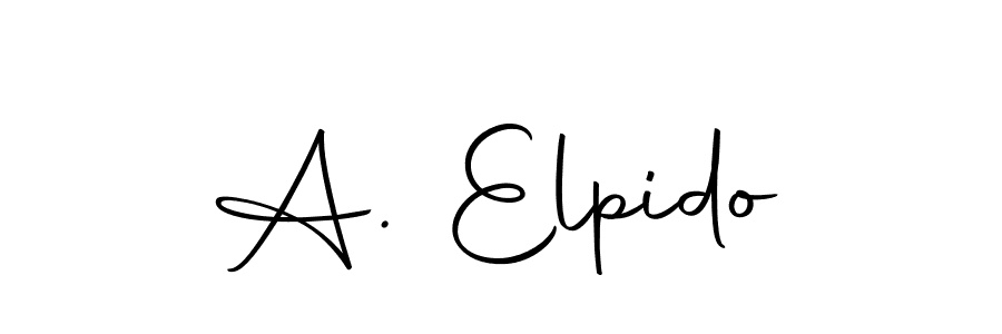 How to Draw A. Elpido signature style? Autography-DOLnW is a latest design signature styles for name A. Elpido. A. Elpido signature style 10 images and pictures png