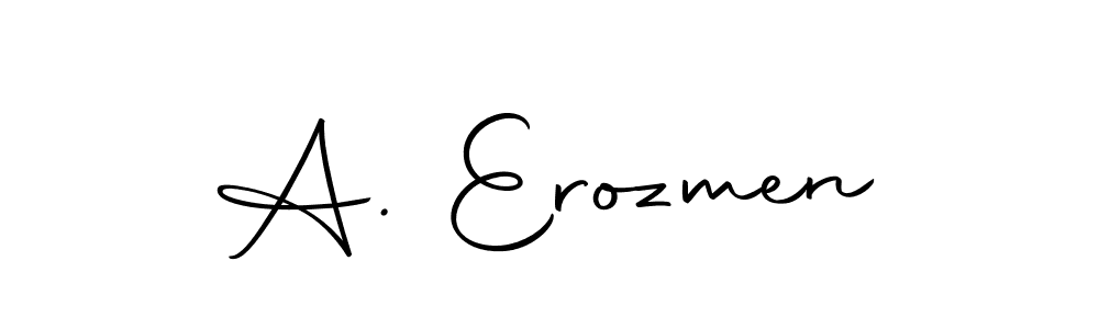 Also we have A. Erozmen name is the best signature style. Create professional handwritten signature collection using Autography-DOLnW autograph style. A. Erozmen signature style 10 images and pictures png