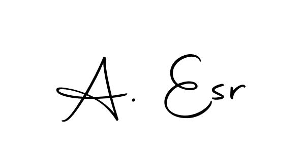 The best way (Autography-DOLnW) to make a short signature is to pick only two or three words in your name. The name A. Esr include a total of six letters. For converting this name. A. Esr signature style 10 images and pictures png