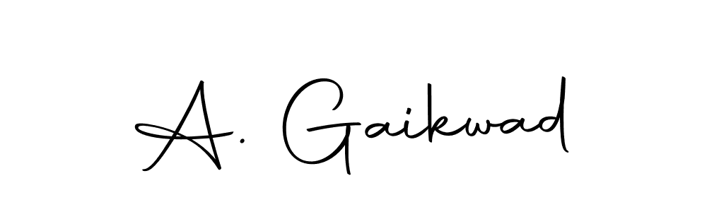 This is the best signature style for the A. Gaikwad name. Also you like these signature font (Autography-DOLnW). Mix name signature. A. Gaikwad signature style 10 images and pictures png