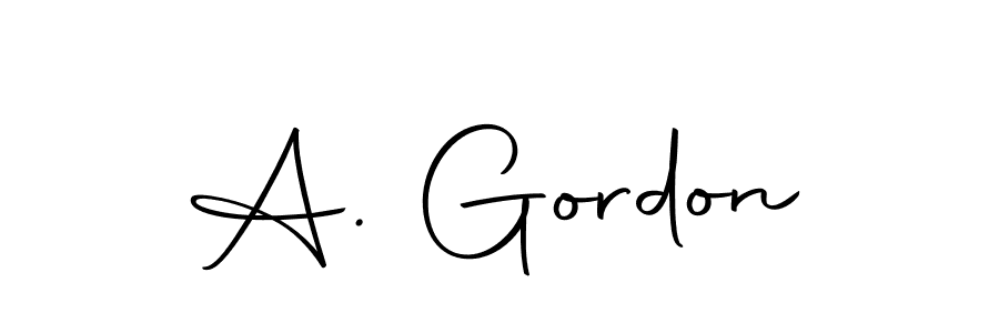 Design your own signature with our free online signature maker. With this signature software, you can create a handwritten (Autography-DOLnW) signature for name A. Gordon. A. Gordon signature style 10 images and pictures png