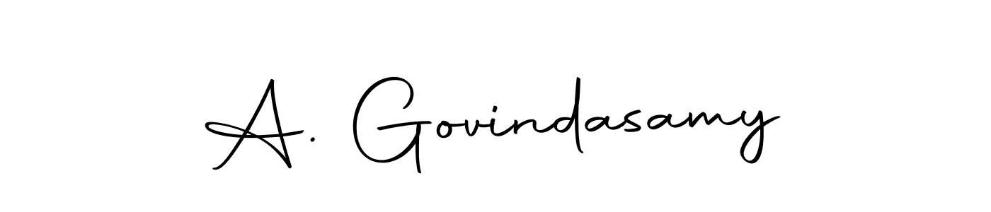 How to make A. Govindasamy name signature. Use Autography-DOLnW style for creating short signs online. This is the latest handwritten sign. A. Govindasamy signature style 10 images and pictures png