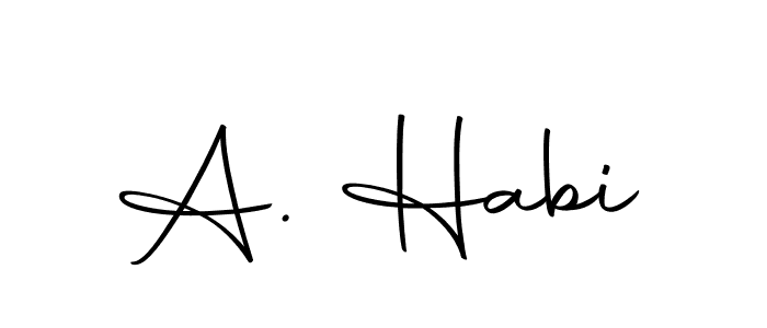 A. Habi stylish signature style. Best Handwritten Sign (Autography-DOLnW) for my name. Handwritten Signature Collection Ideas for my name A. Habi. A. Habi signature style 10 images and pictures png