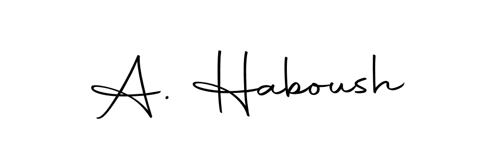 How to make A. Haboush signature? Autography-DOLnW is a professional autograph style. Create handwritten signature for A. Haboush name. A. Haboush signature style 10 images and pictures png