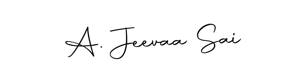 You can use this online signature creator to create a handwritten signature for the name A. Jeevaa Sai. This is the best online autograph maker. A. Jeevaa Sai signature style 10 images and pictures png