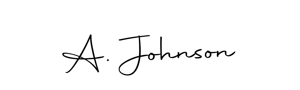 You should practise on your own different ways (Autography-DOLnW) to write your name (A. Johnson) in signature. don't let someone else do it for you. A. Johnson signature style 10 images and pictures png